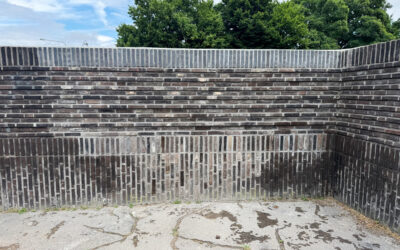 Sanierung Unfallschaden Friedhofsmauer